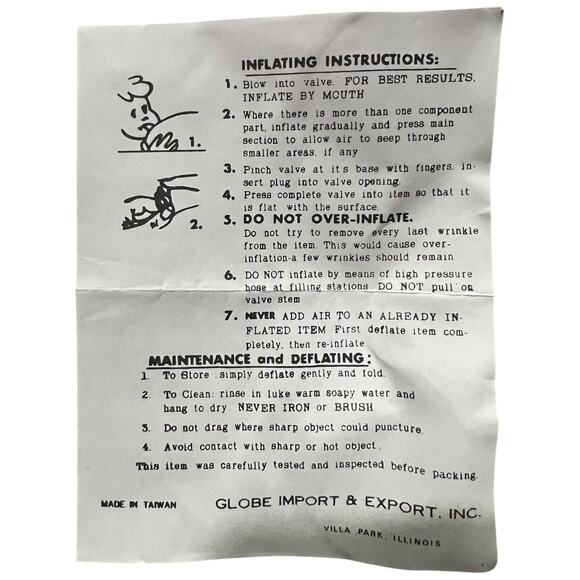 1980s La Choy Dragon Inflatable Boat Raft Sealed Vintage deadstock - Picture 14 of 16